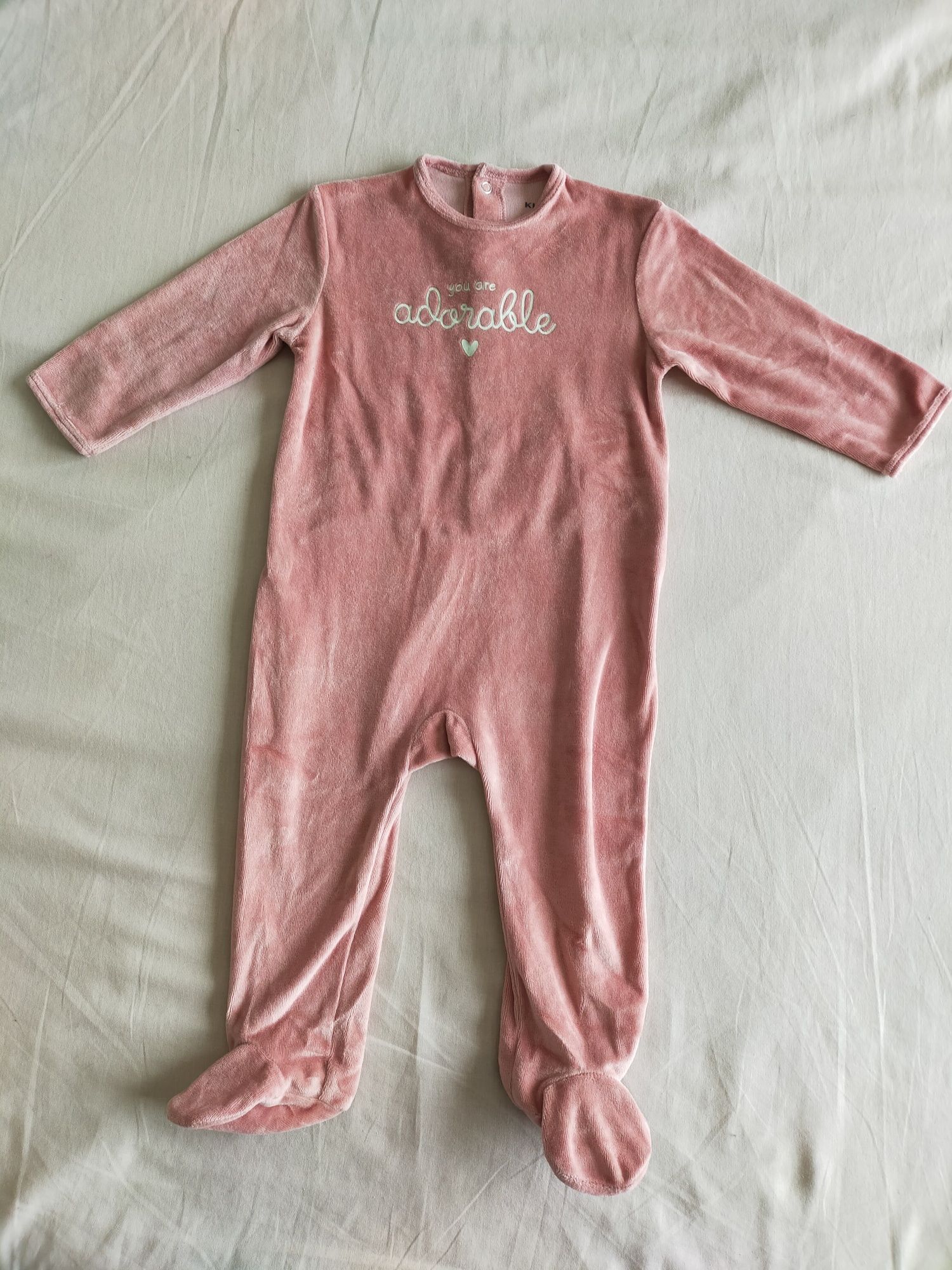 NOVO Pijama veludo polar 18M