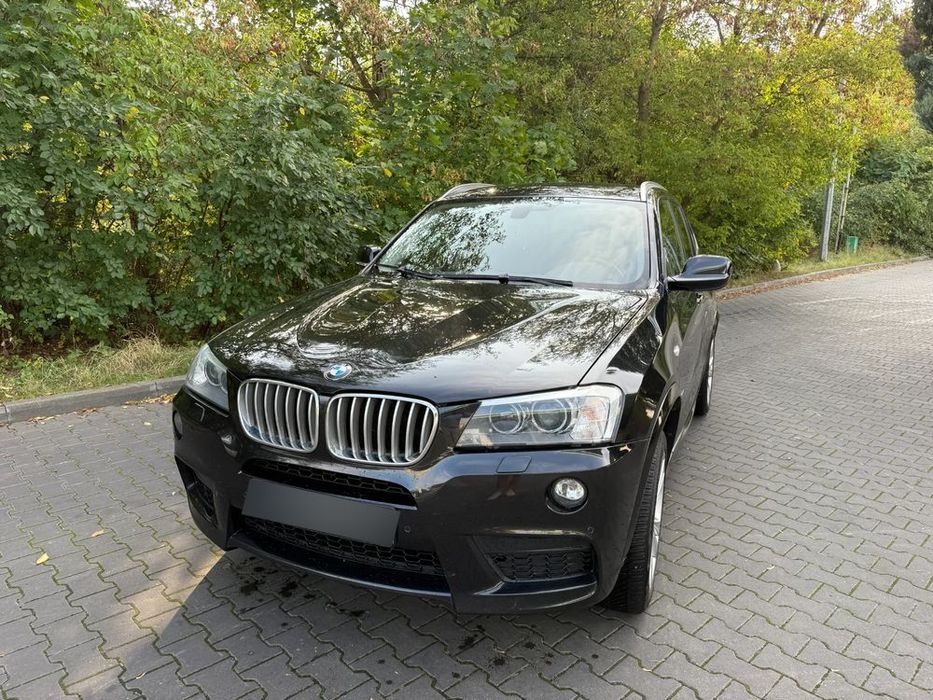 BMW X3 BMW X3 F25 2013 rok 35i xDrive czarny skóra WWA gotowy do jazdy
