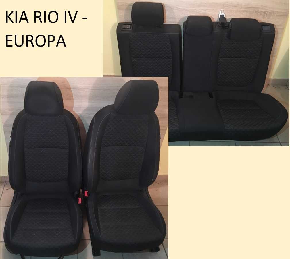 Komplet foteli KIA RIO 2017 - europa !