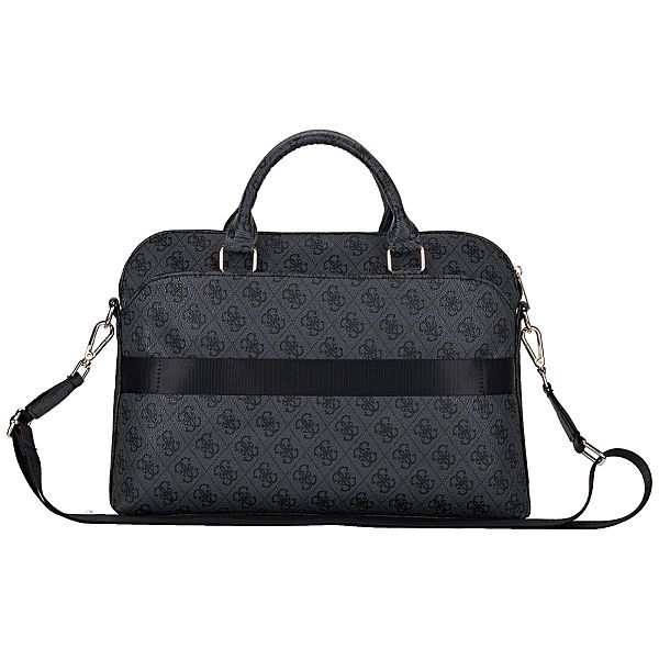 Torba Guess 4G Zipper Pocket Triangle Logo na laptopa 15" - czarna