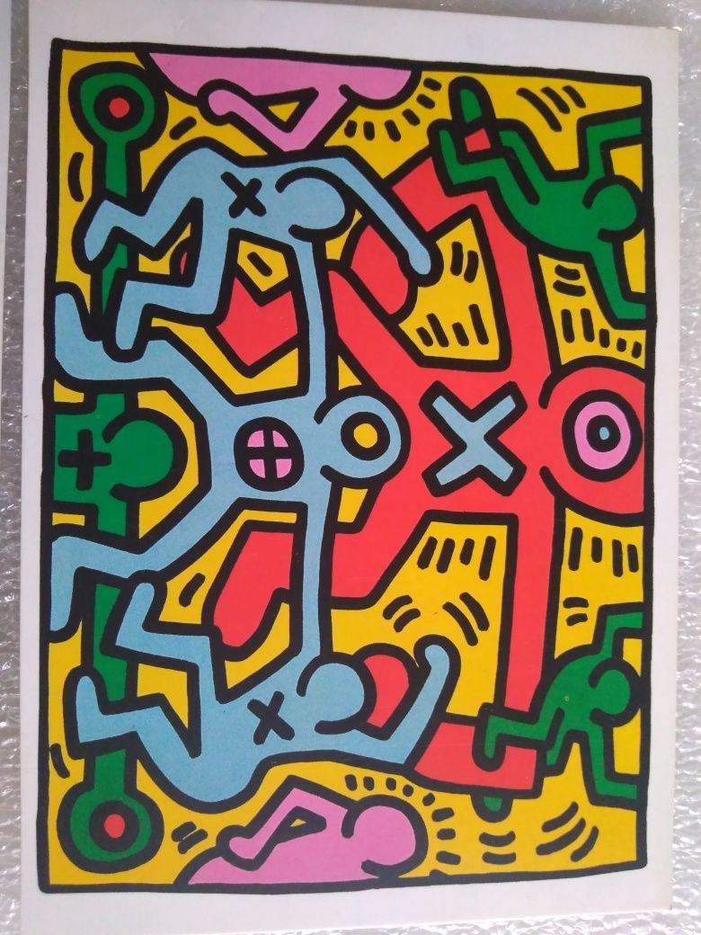 2 postais Keith Haring originais - Anos 90