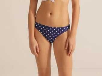 Bikini azul texturizado ás bolinhas (NOVO)