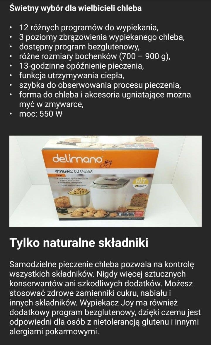Wypiekacz do chleba