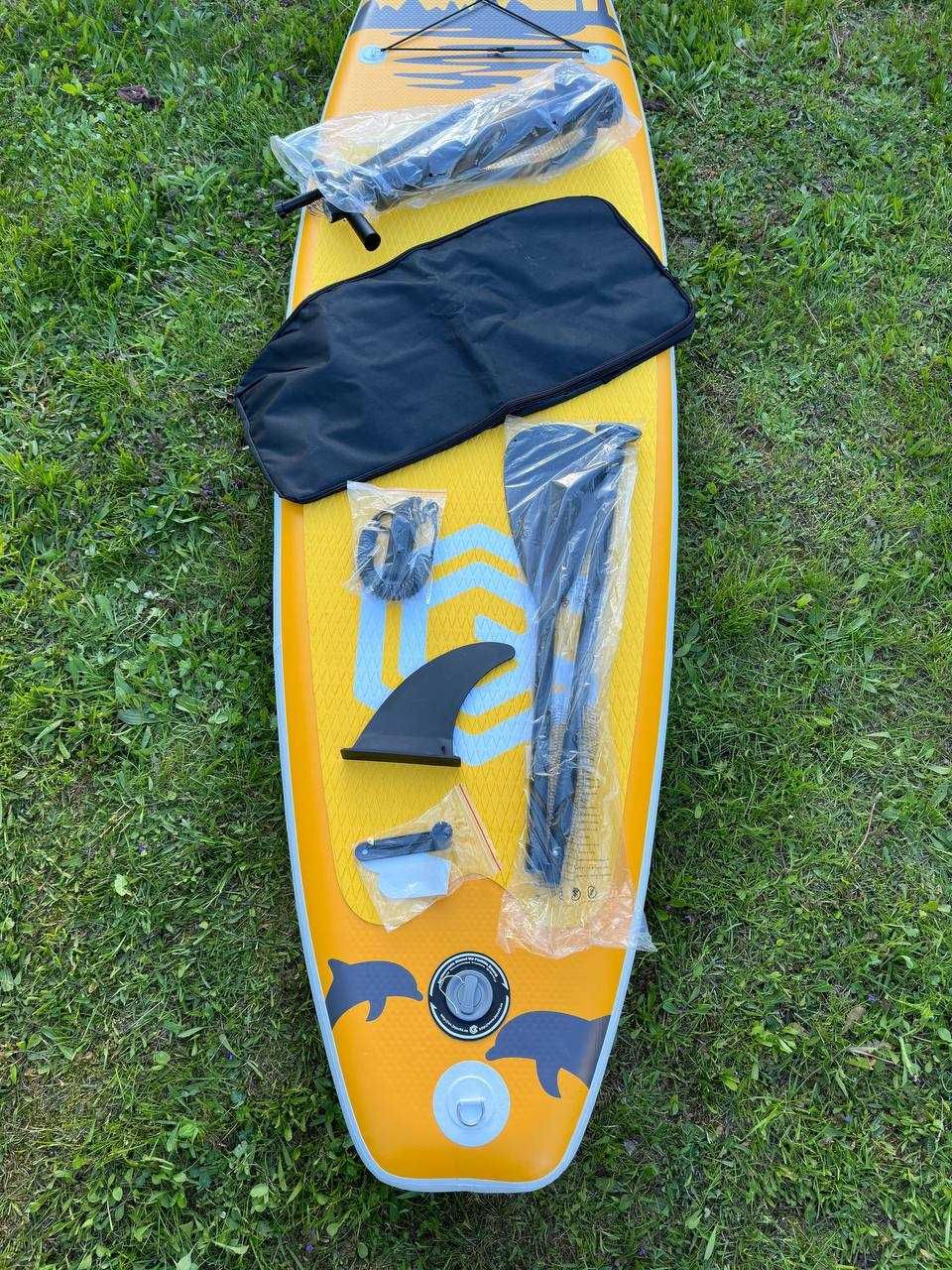 Сапборд Supboard GQ 335*81*15 Yellow Новий Paddleboard Surf Дошка