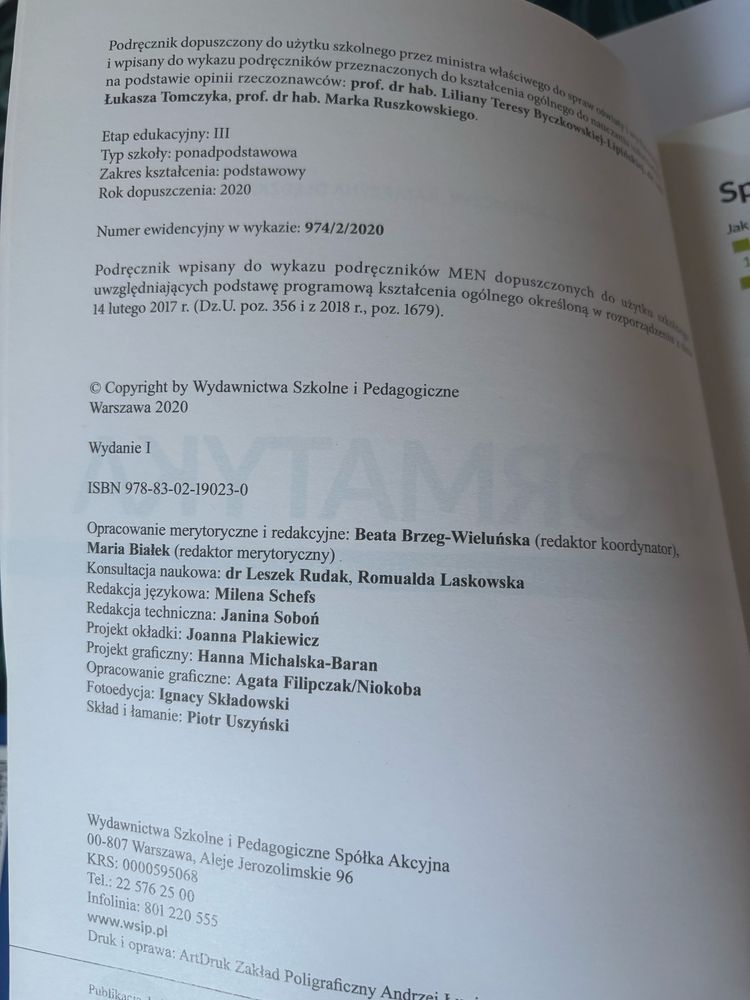 Informatyka 2 zakres podstawowy