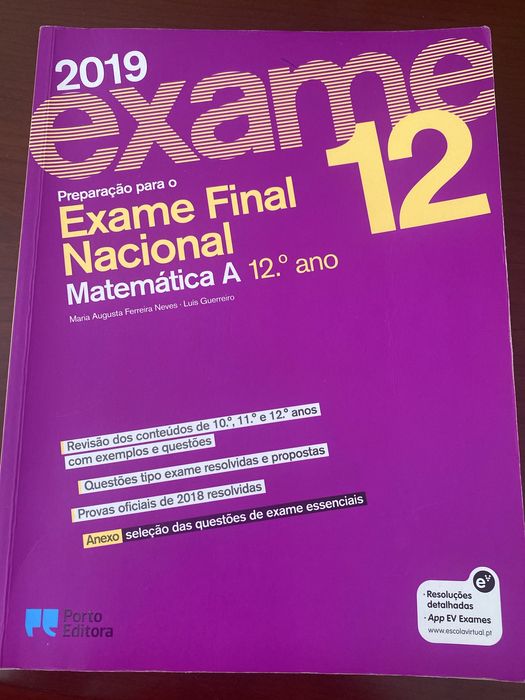 Preparação exame final matemática 12ºano