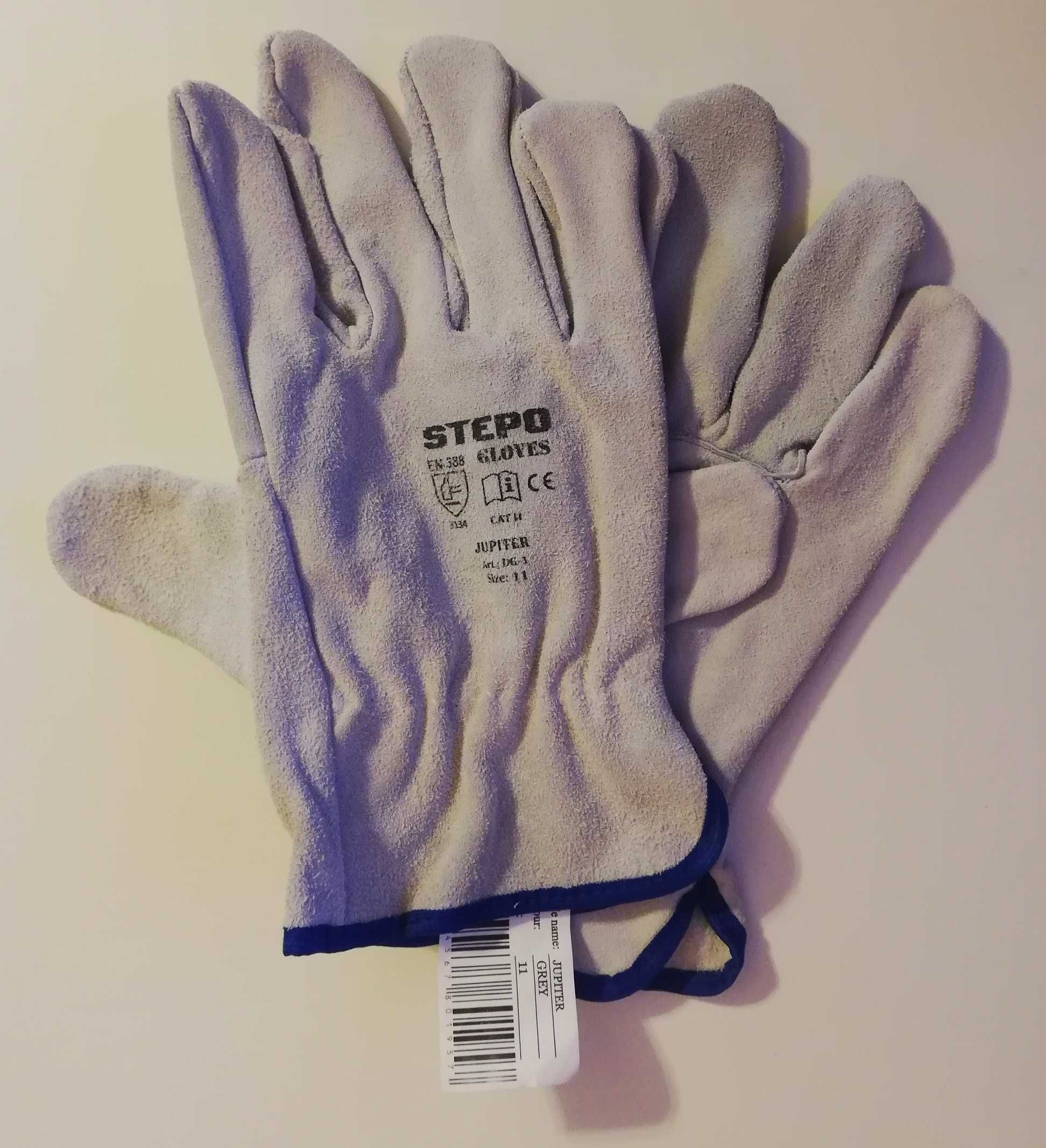 rękawice rękawiczki robocze r.11 licowe skórzane