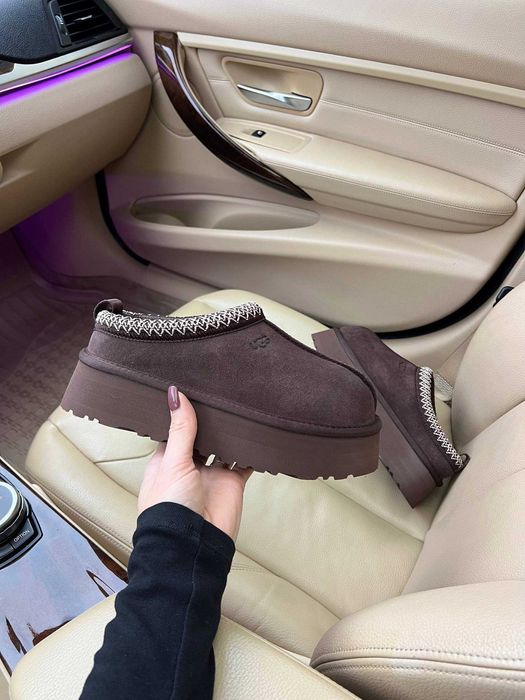 Жіночі зимові уггі Ugg Tasman Platform Brown (коричневі) ALL22718