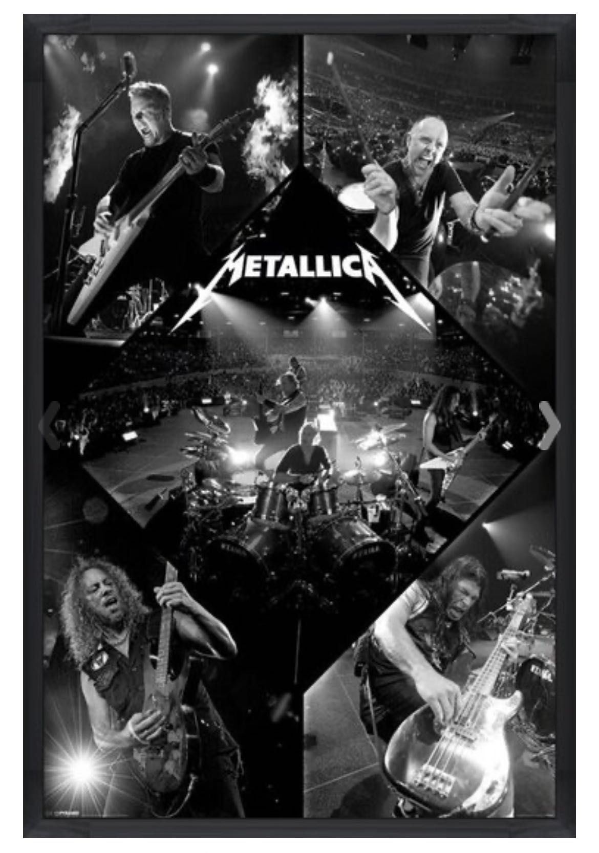 Jak nowy! Plakat Metallica James Hetfield Poster live koncert Prezent