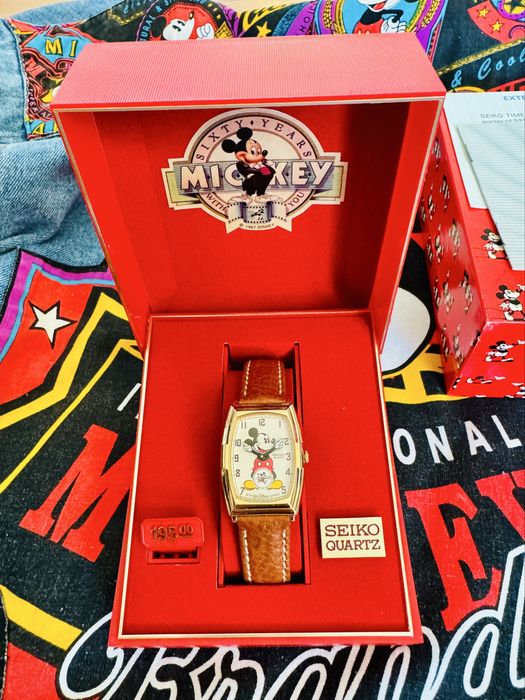 Seiko Mickey Mouse 1987 - zegarek kolekcjonerski Disney, NOS, unikat!