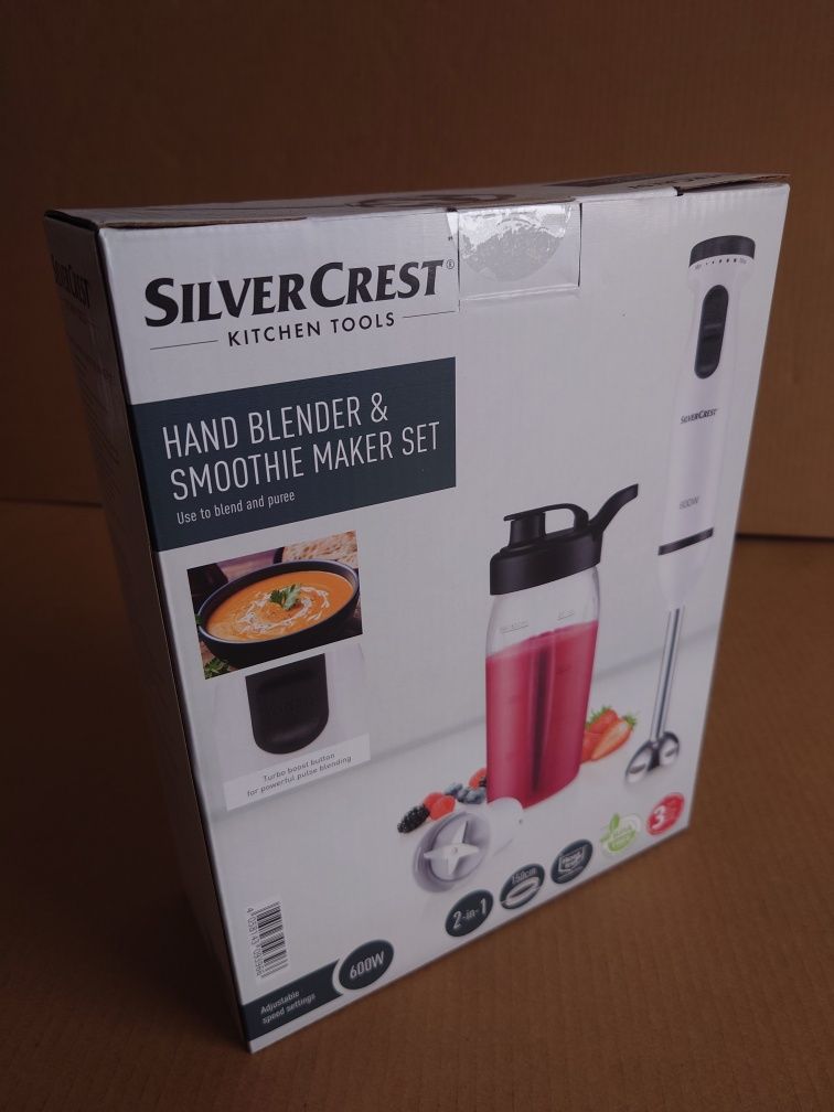 Blender ręczny Kubek 700ml do Smoothie Wielofunkcyjny SilverCrest 600W