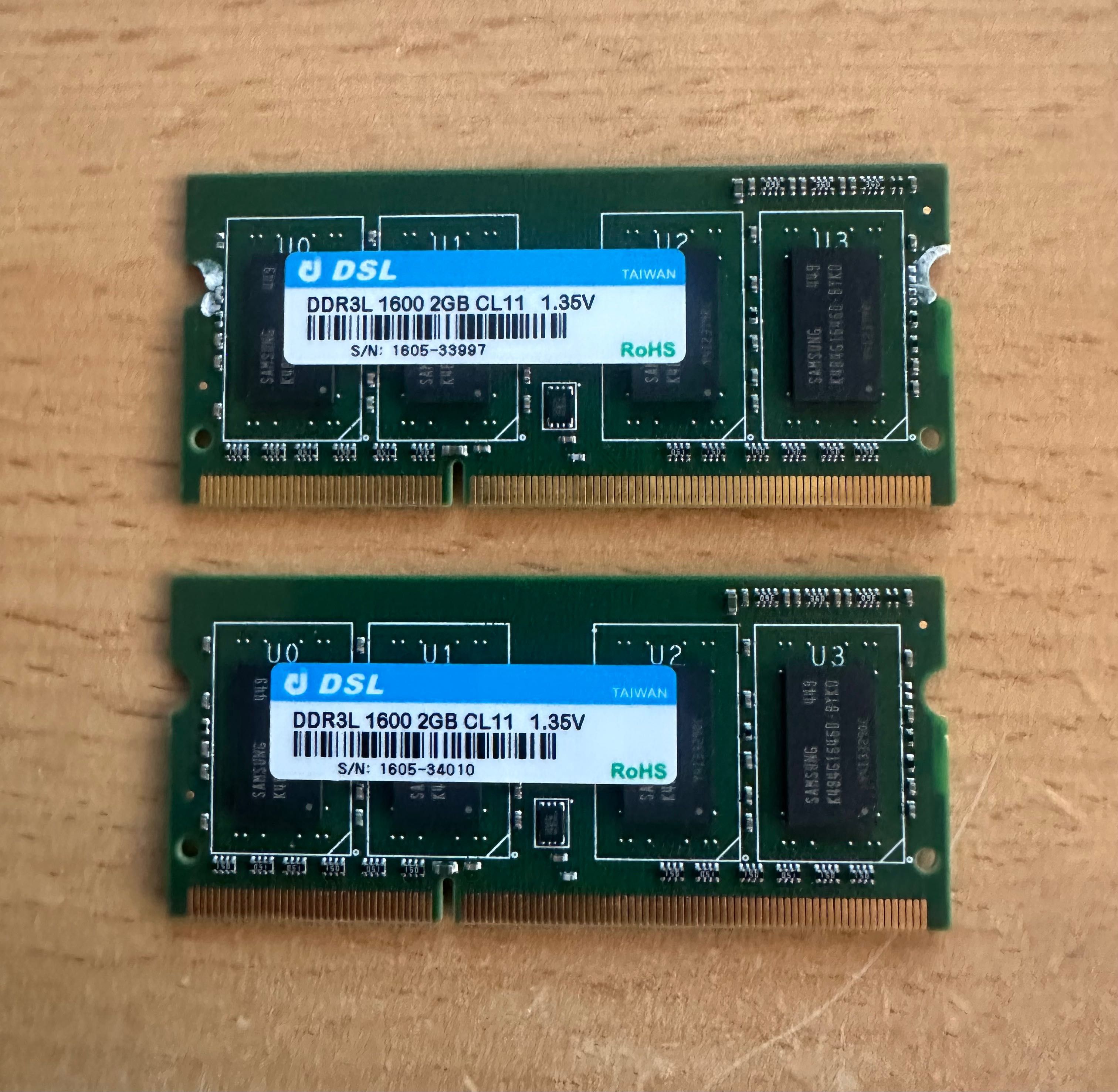 Memória RAM DDR3L 1600 4G [2GBx2] CL11
