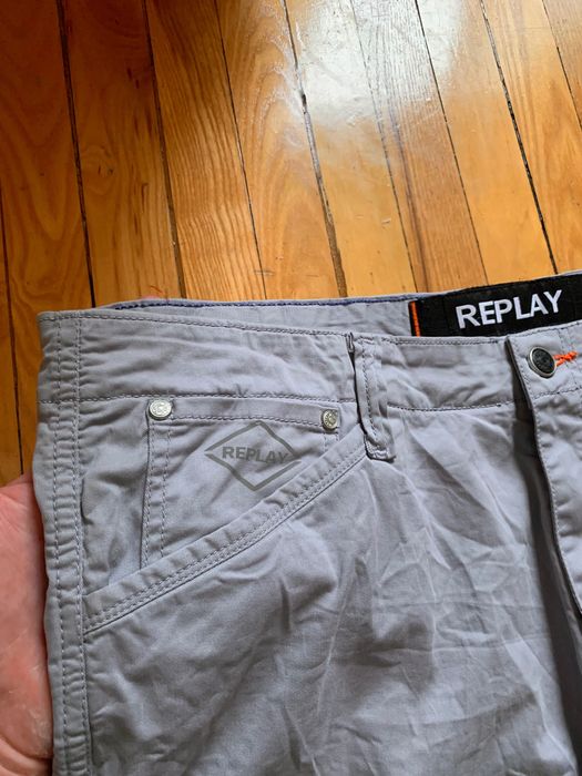 Бомбезные мужские штаны брюки карго с карманами REPLAY Italy оригинал