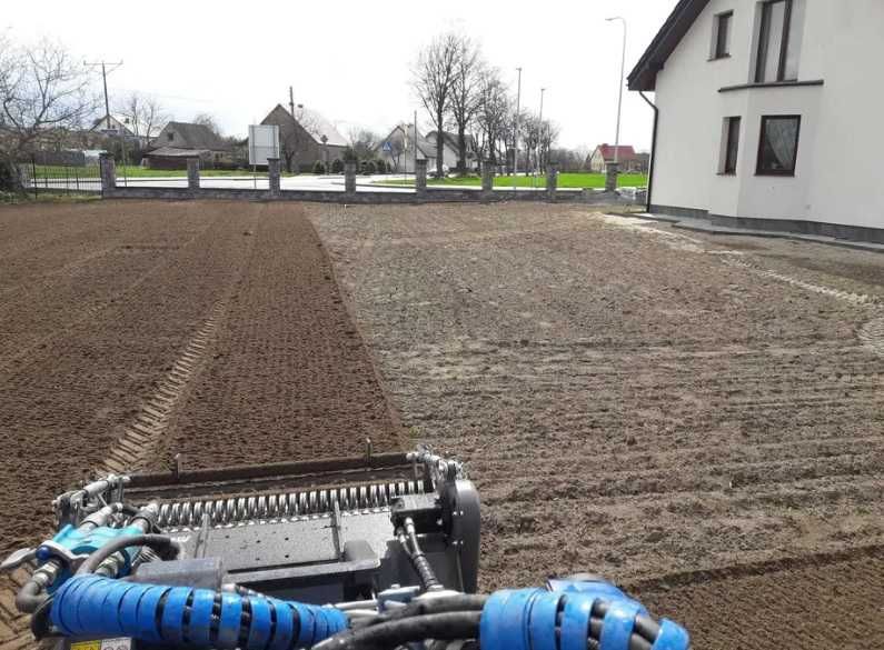 Wynajem mini ładowarka bez operatora Avant Multione glebogryzarka