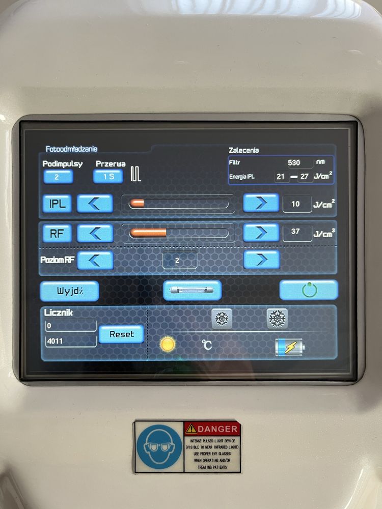 Laser kosmetyczny Elight IPL +RF, depilacja, fotoodmładzanie