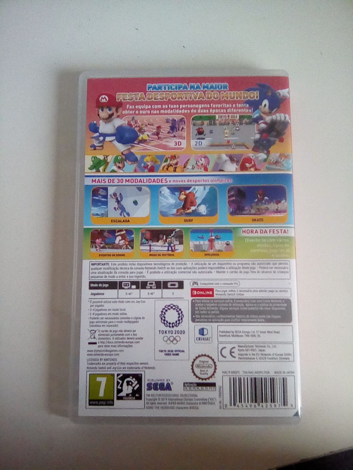 Mario&Sonic nos jogos ólimpicos de tóquio