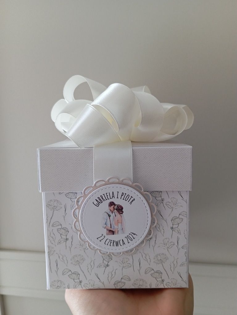 Exploding box z okazji ślubu. Kartka na ślub. Personalizowane.