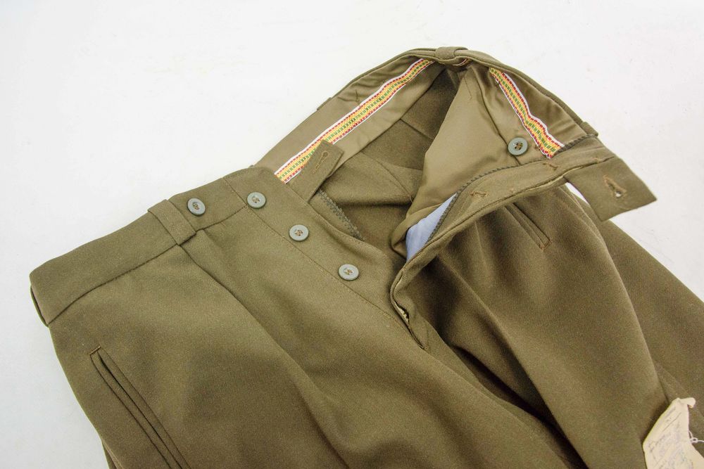 spodnie gabardynowe oficera wojsk lądowych prl