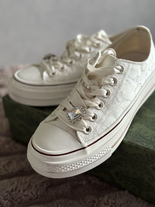 Converse кросівки жіночі зі стразами Caramel_zp