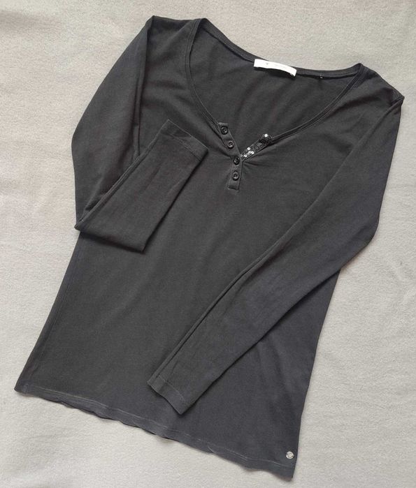 Nowa czarna bawełniana bluzka damska Monari (XS/S)