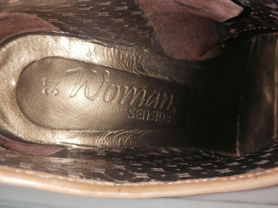 Sapato SEASIDE de Senhora n.37 cor camel em pele