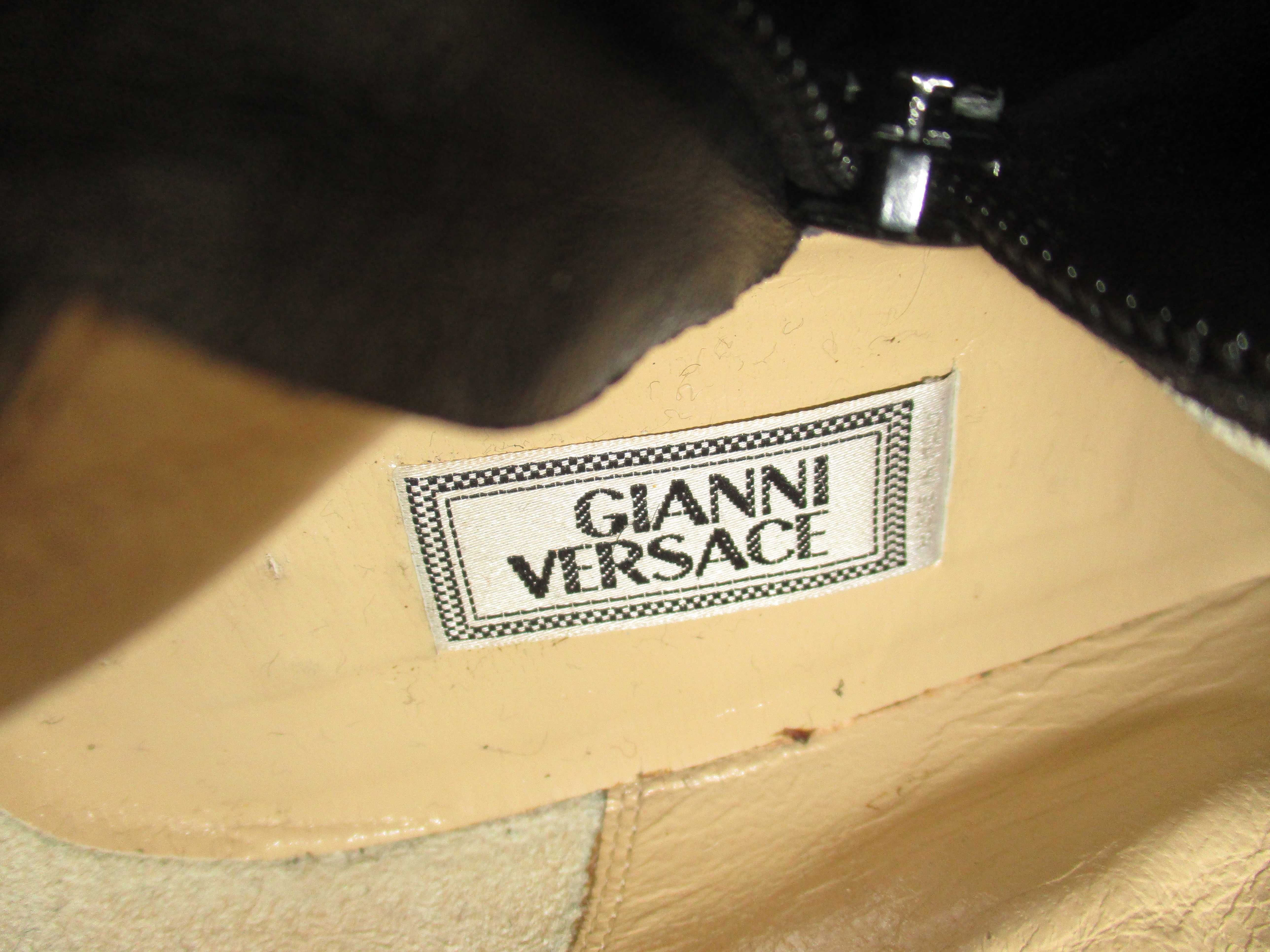 Vintage Gianni Versace kozaki za kolana rozmiar 37,5