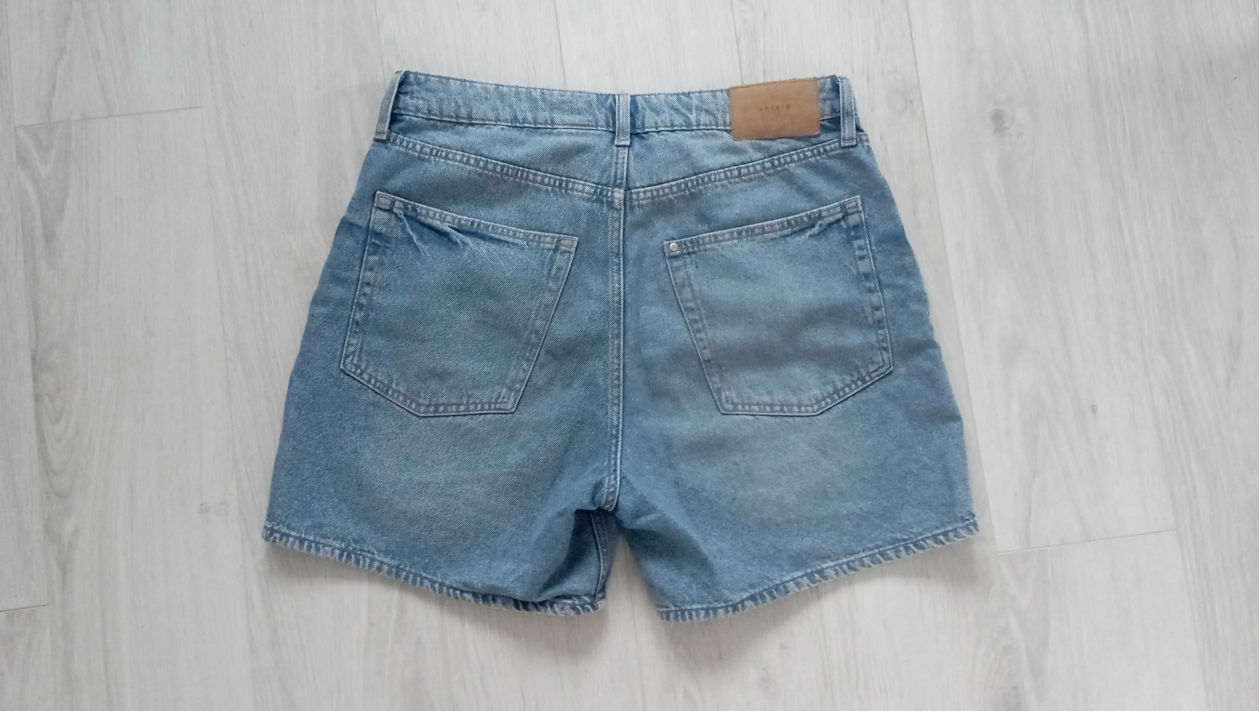 jeansowe spodenki damskie H&M r.42