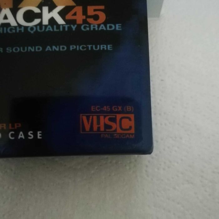 Kasety do kamery  VHS C Maxell GX black 45 nowe folia  Made in Japan