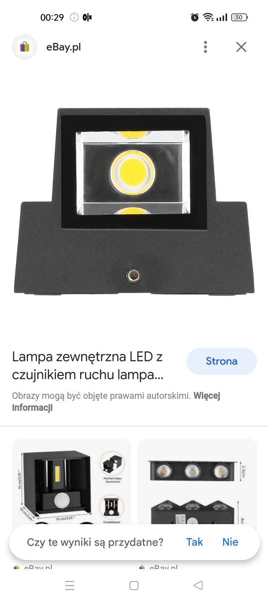 Lampa zewnętrzna