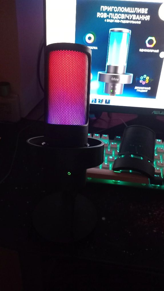 Fifine Am8 Plus RGB мікрофон