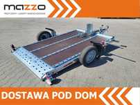 TEMARED DOSTAWA! Przyczepa MOTO-QUAD 2616 wym. 264 x 161cm Solidna przyczepa do przewozu motocykli, UCHYŁ hydrauliczny, DMC 750kg  Dostawa! Przyczepa do przewozu motocykli MOCNA DMC 750 kg