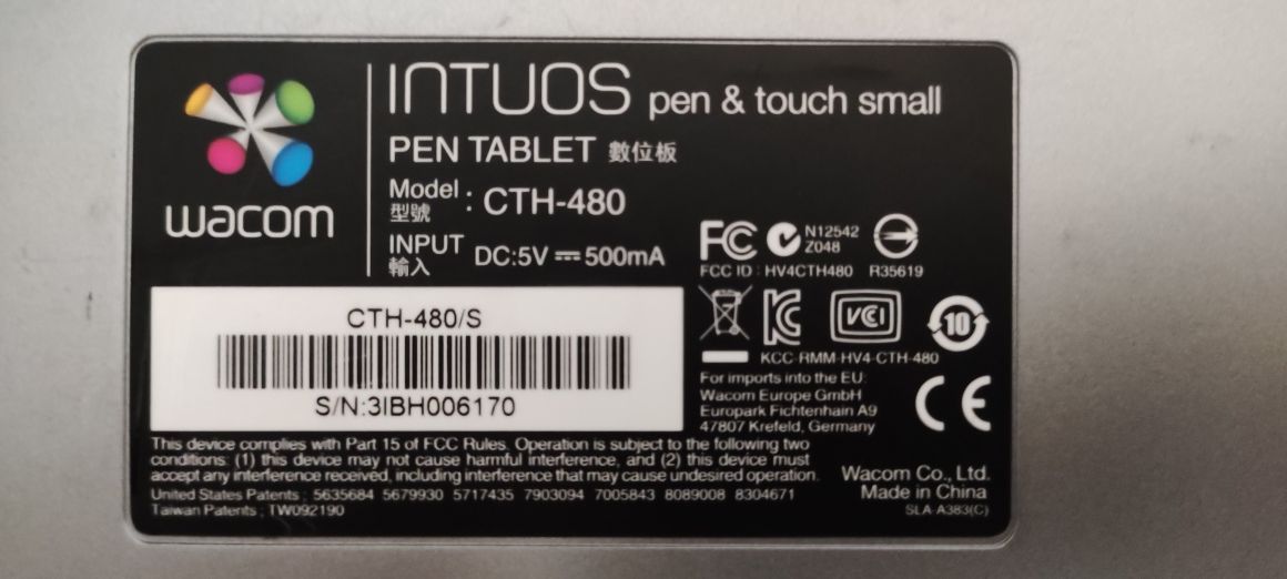 Wacom Intuos Touch CTL-480