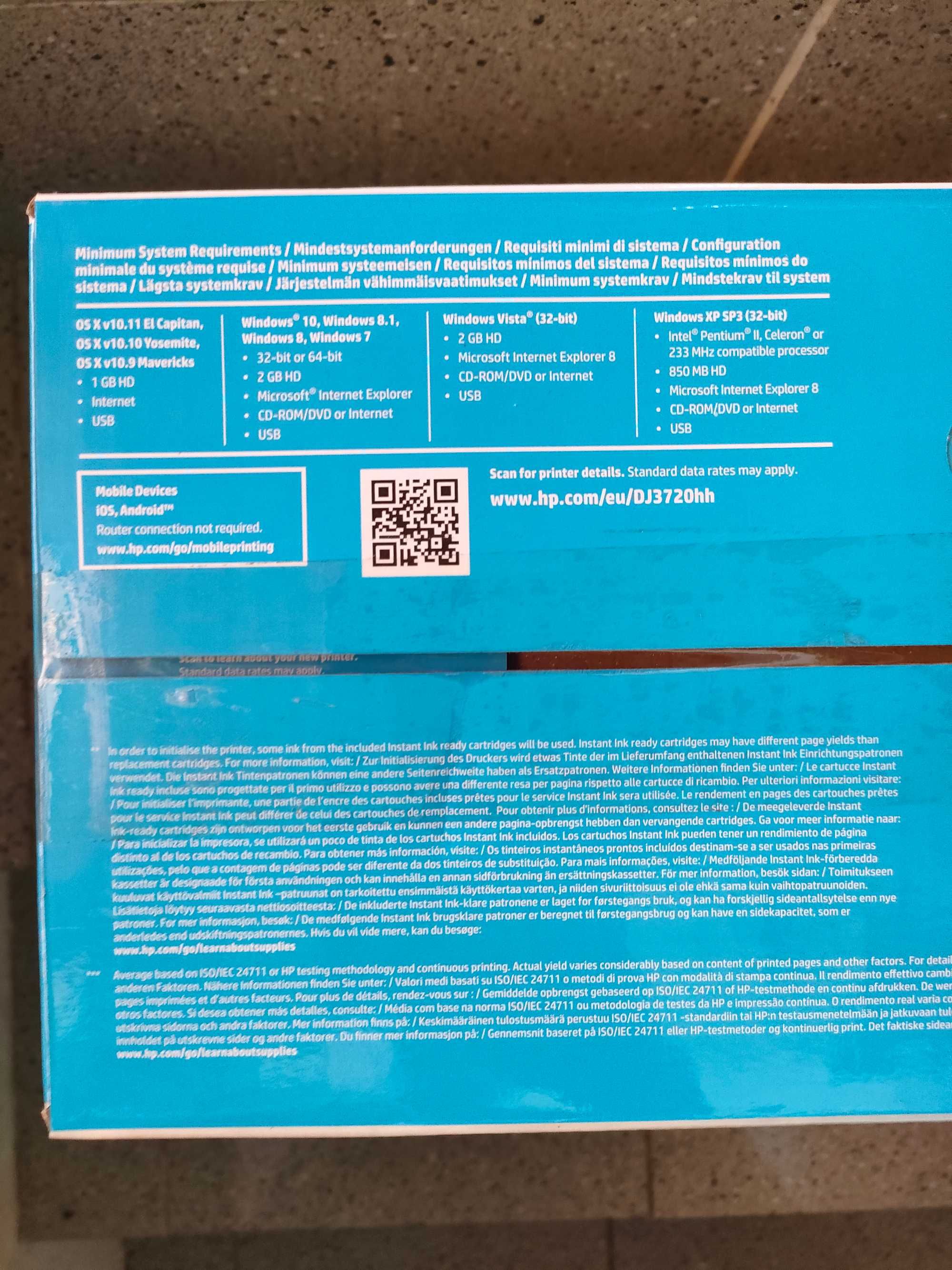 Impressora Nova - HP DeskJet 3720 All in one