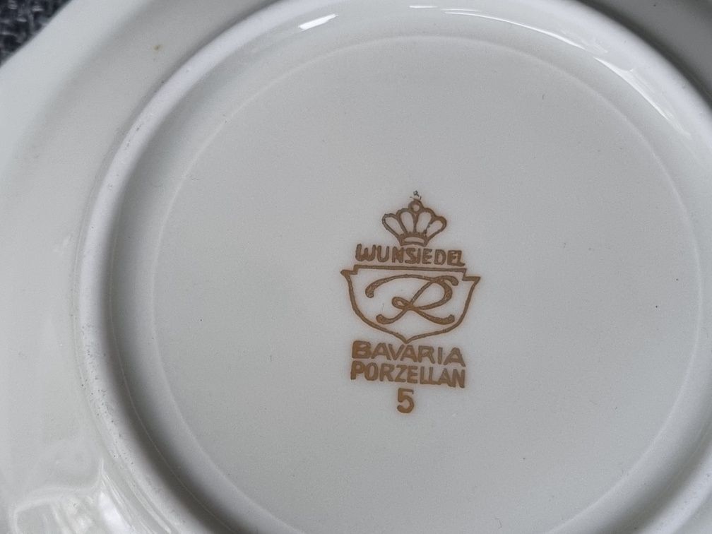 Wunsiedel piekny talerzyk porcelanowy stan idealny