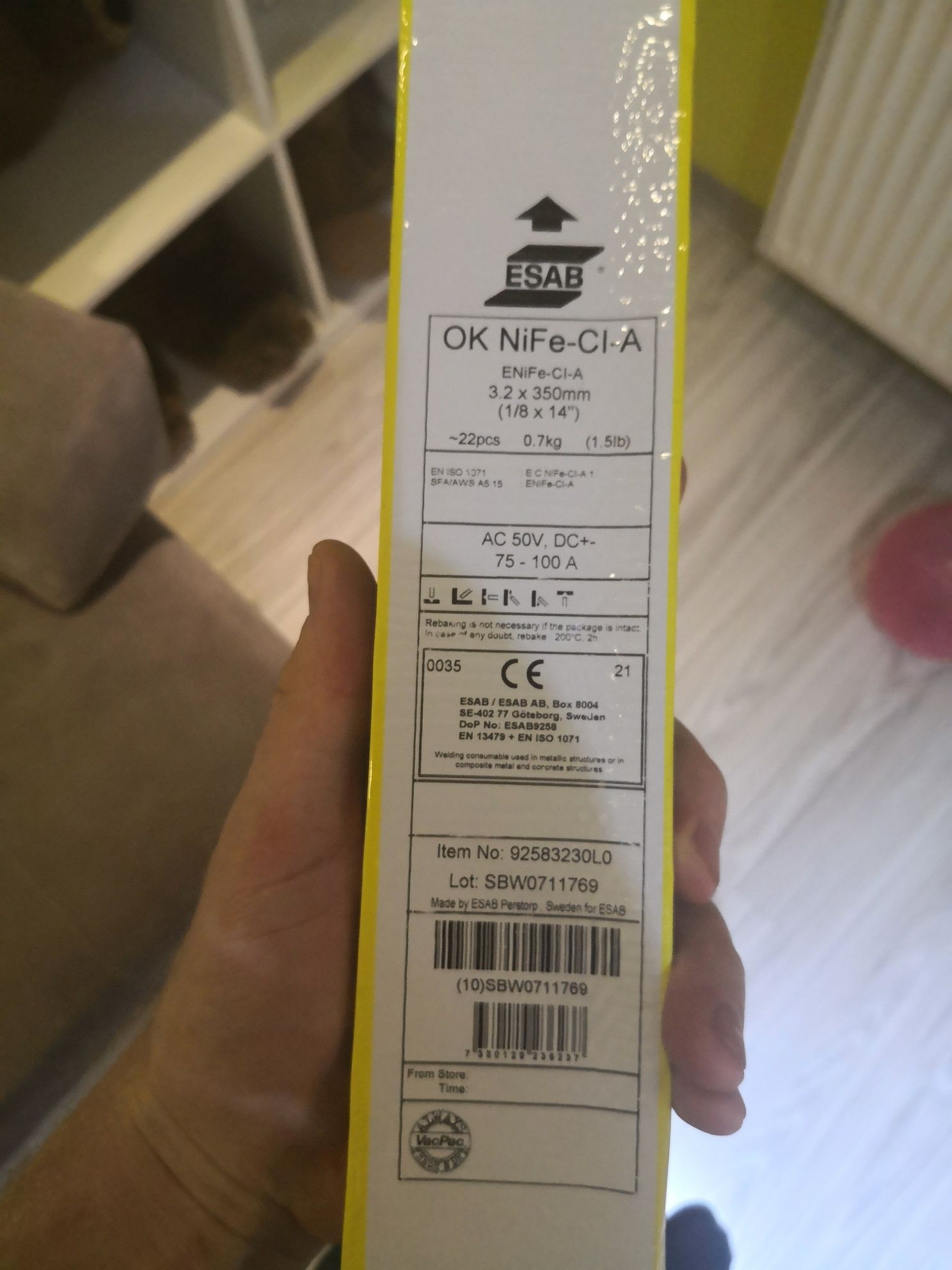 Elektrody do spawania żeliwa.