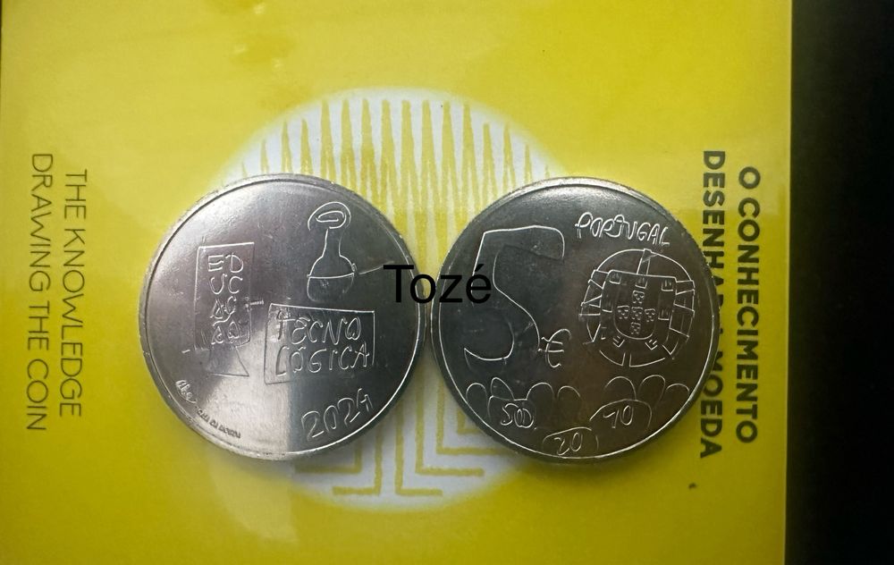 Moeda 5€ O Conhecimento - UNC