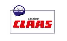Naklejka Claas 100x18 1szt czerwona Traktor Ciągnik Kombajn