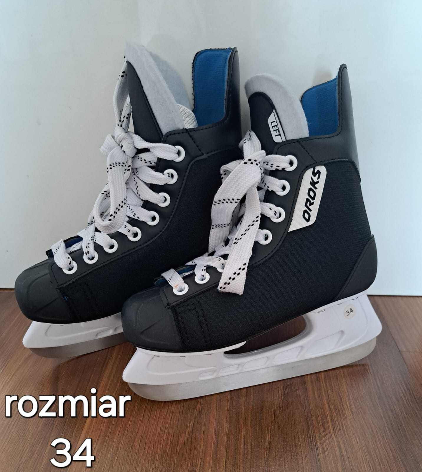 Łyżwy CCN TECH oraz OROKS rozmiary 34.