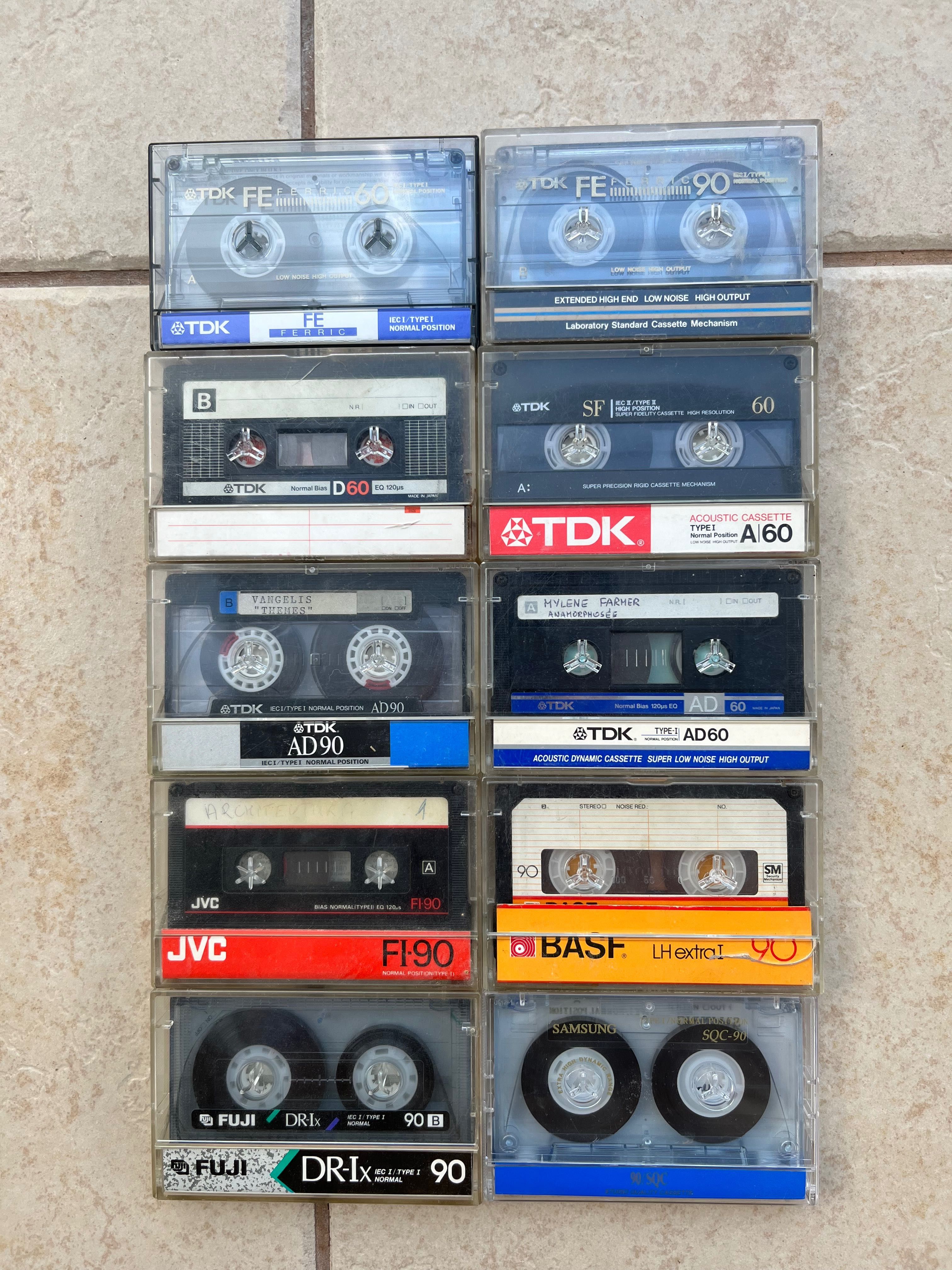 10 kaset TDK JVC BASF Fuji Samsung