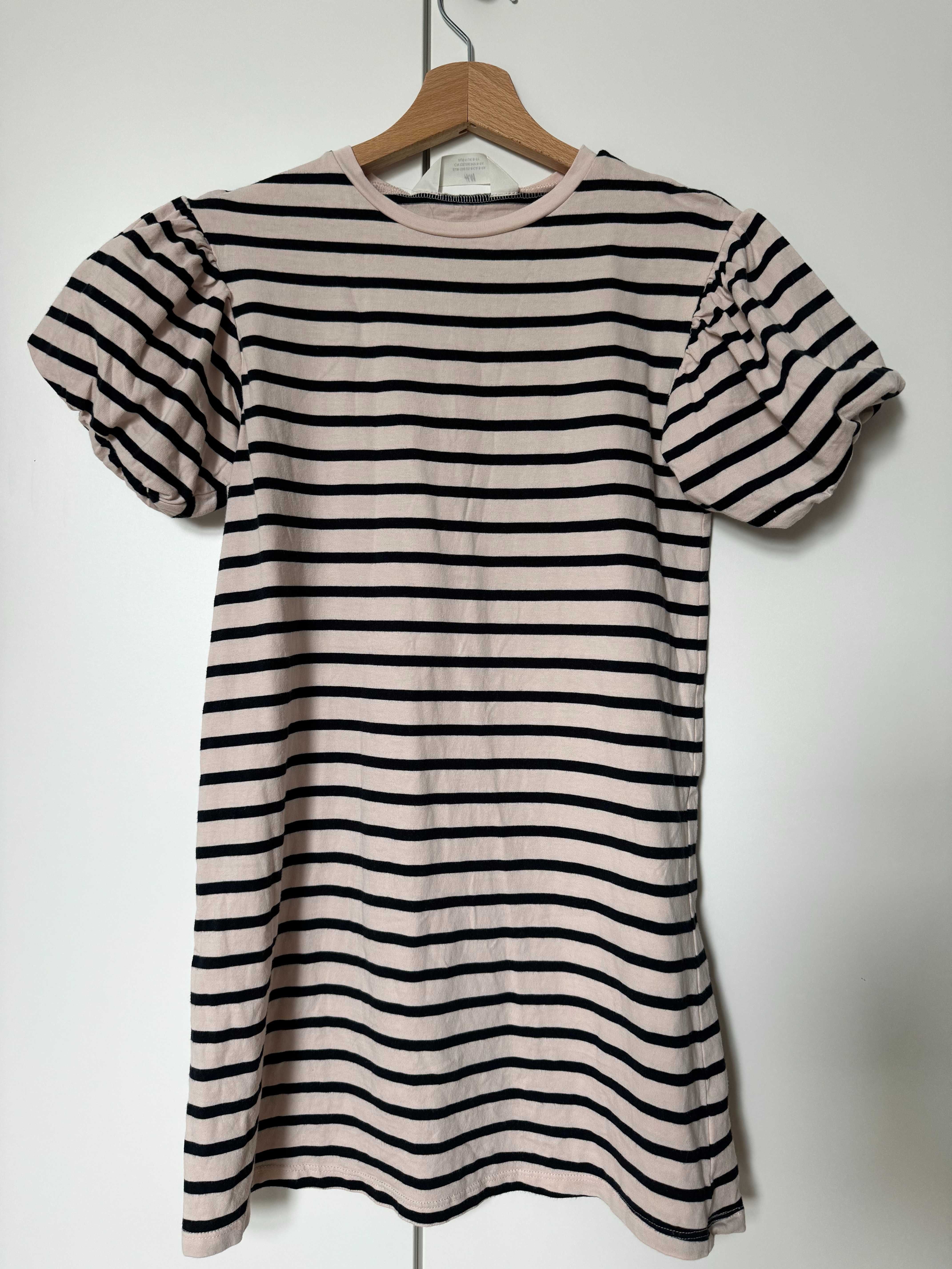 H&M Sukienka w stylu marynarskim – rozmiar 134, założona raz