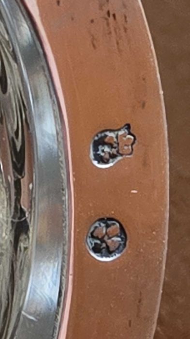 Piękna srebrna cukiernica- koszyk na łakocie Pr 800 Hanau Niemcy XIXw