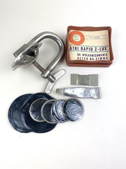 Komplet zestaw naprawczy do dentek zacisk prl