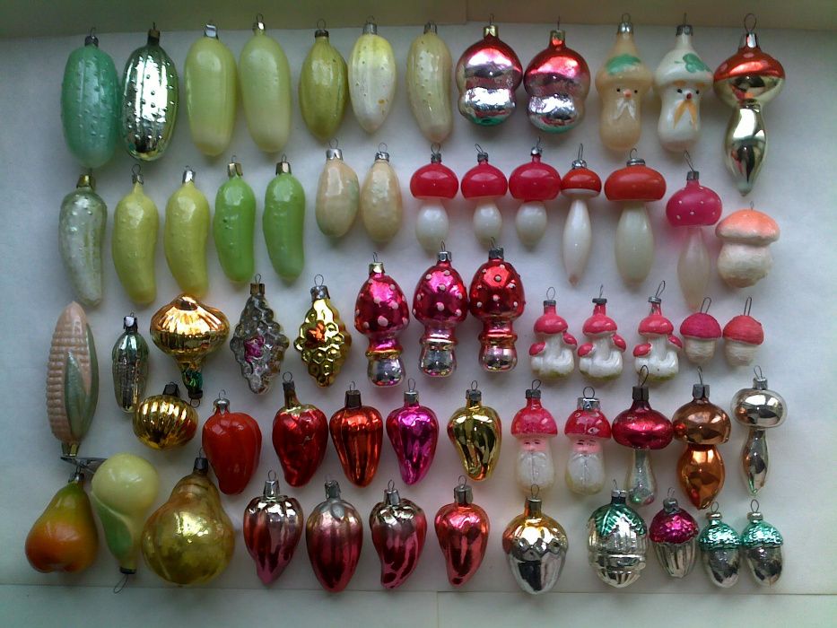 Елочные новогодние игрушки на елку ссср и гдр 40-е - 70-е годы