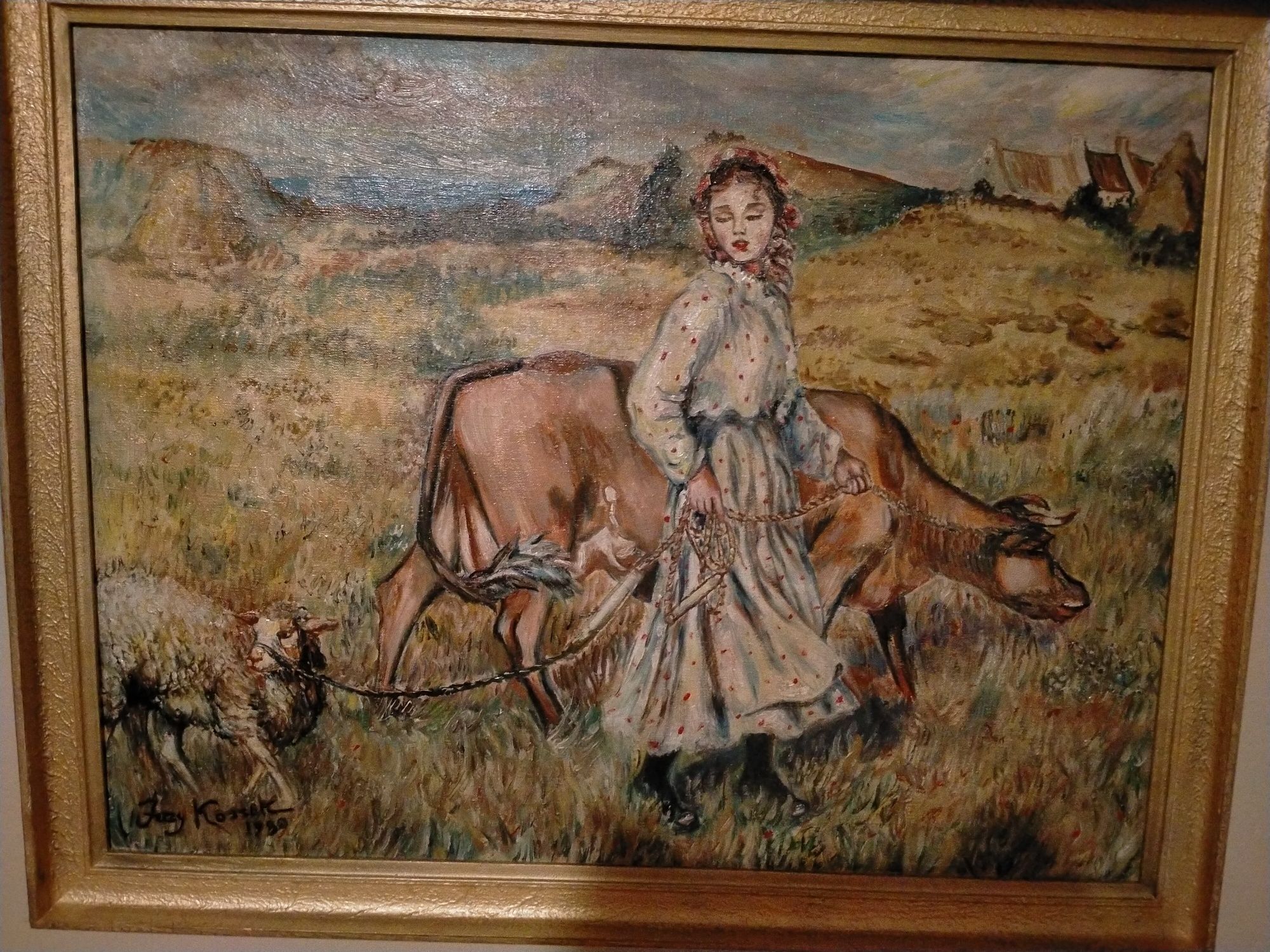 Pastuszka Jerzego Kossaka .obraz olejny .płótno (kopia)