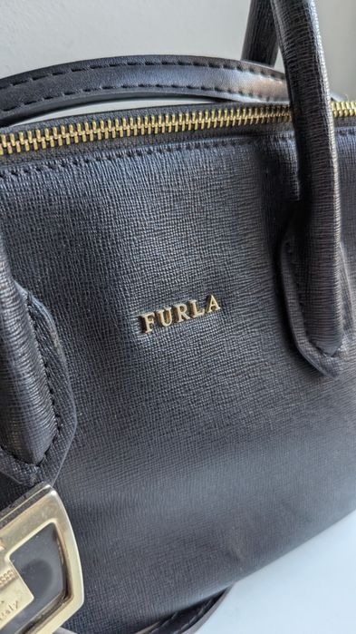 Сумка Furla оригінал шкіра сафьяно + фірмовий брелок