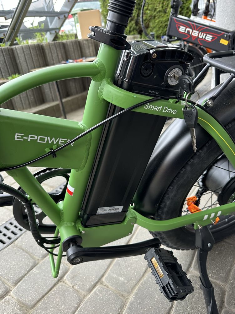 Rower elektr. GERPSI DZ2002, silnik 250W, bateria 48V 16Ah, koła 20”