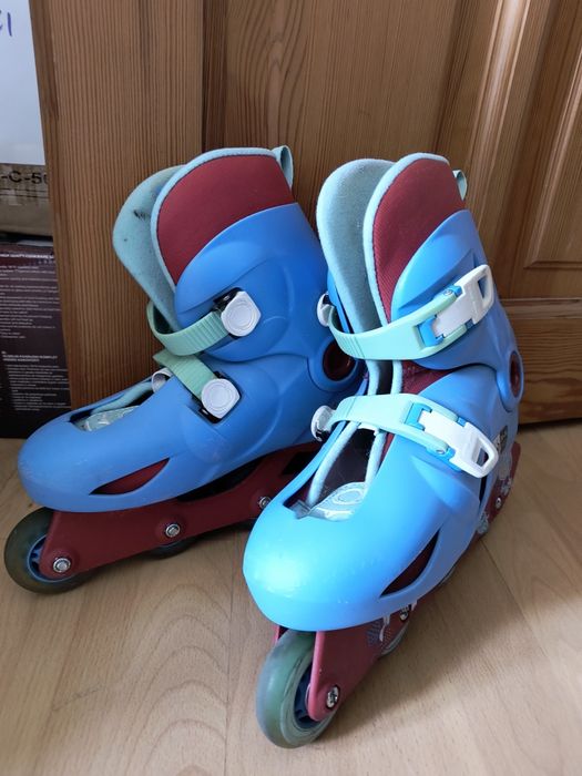 Rolki dziecięce, niebieskie, 34-36