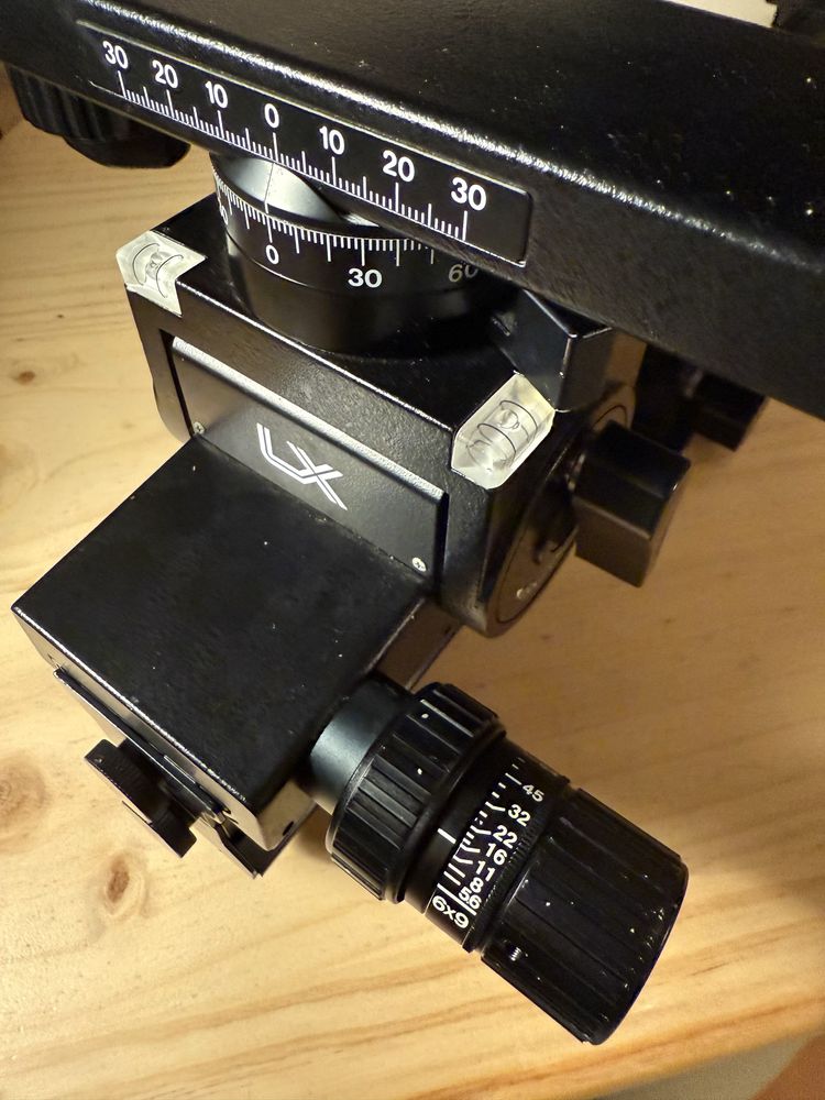 kit camara grande formato 4x5 inch com lentes e tripé