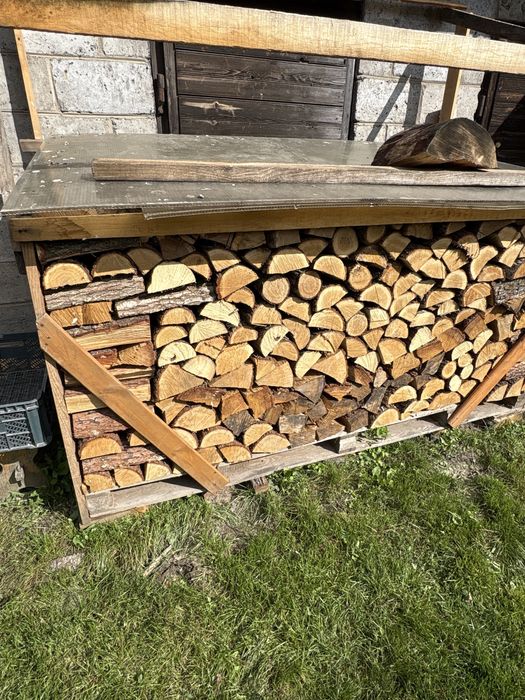 Suche drewno dębowe grabowe kominkowe, opałowe