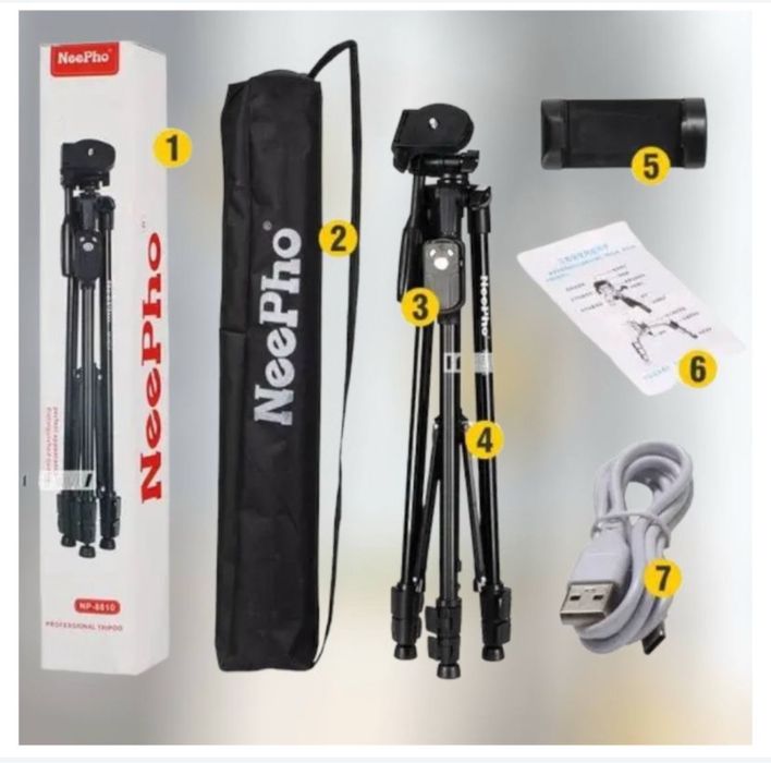 Штатив професійний 50-150см до 3кг для камери телефону NeePho NP-8810